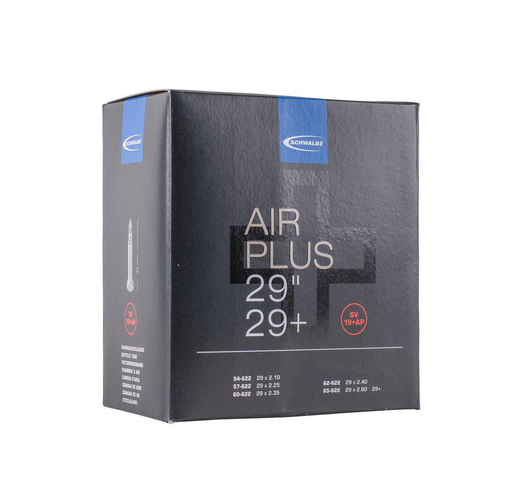 Slange Schwalbe 29x2,10-2,60 AIR PLUS SV19AP+ æske FV40. 10463523 (54/65-622), vægt: 270 g.