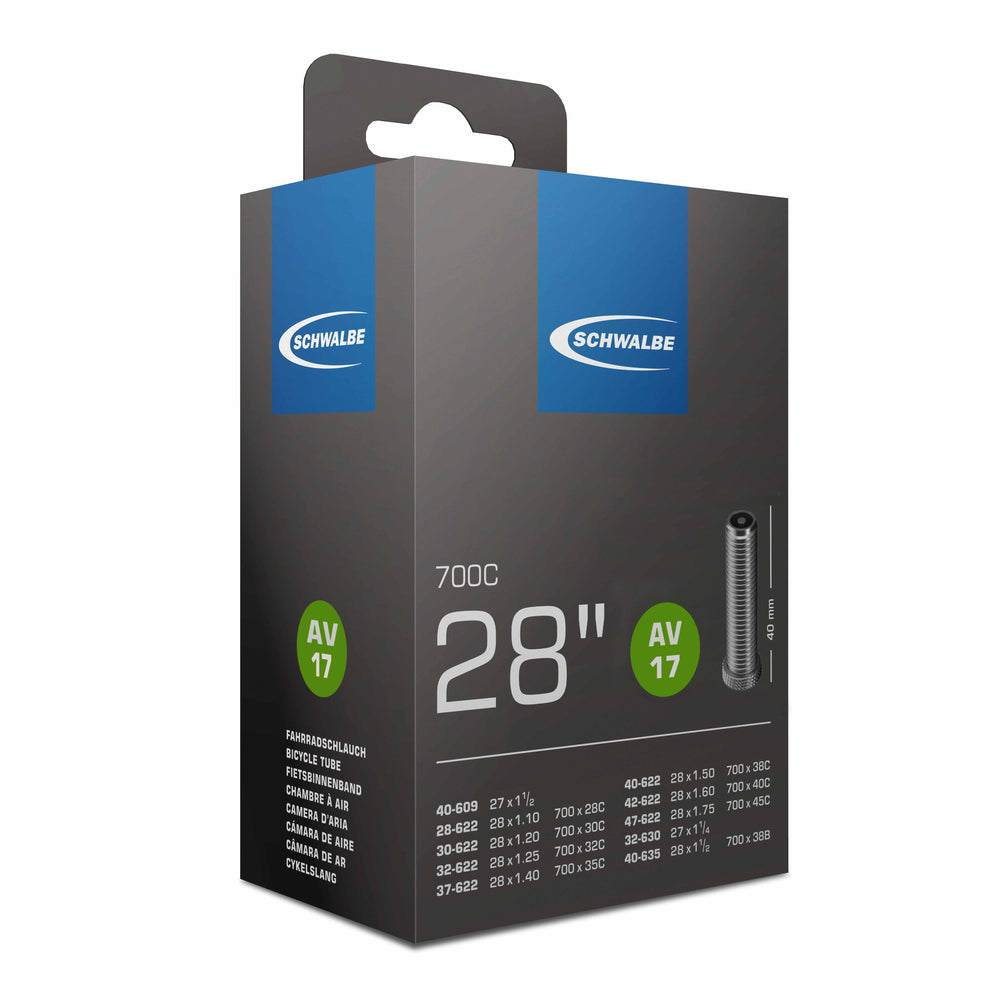 Slange Schwalbe 700x28-45C AV17 æske AV40 org.nr. 10462230 (28/47-622/635)