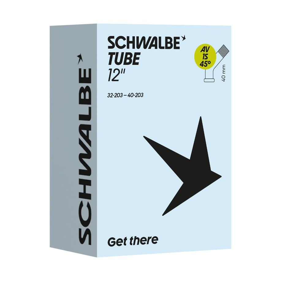Slange Schwalbe 12 1/2x2 1/4 AV1 æske AV45/45° f.barnevogn org. nr. 10462020 (47/62-203)