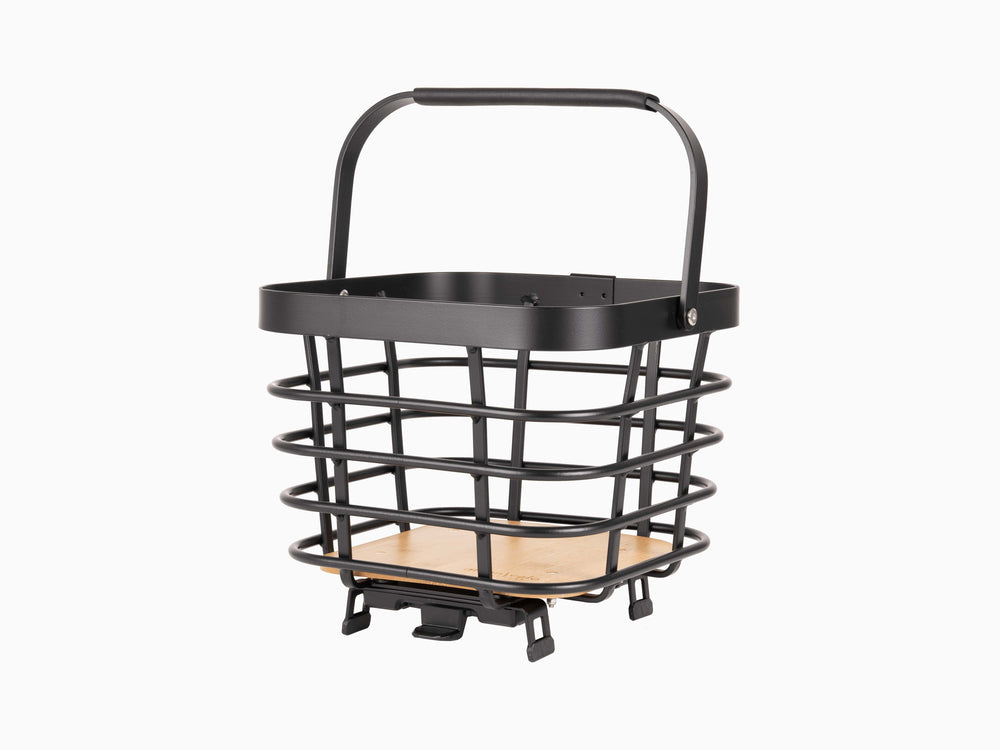 AtranVelo QB Square (1751-71S) kurv AVS alutræ 15L 10kg mat sort