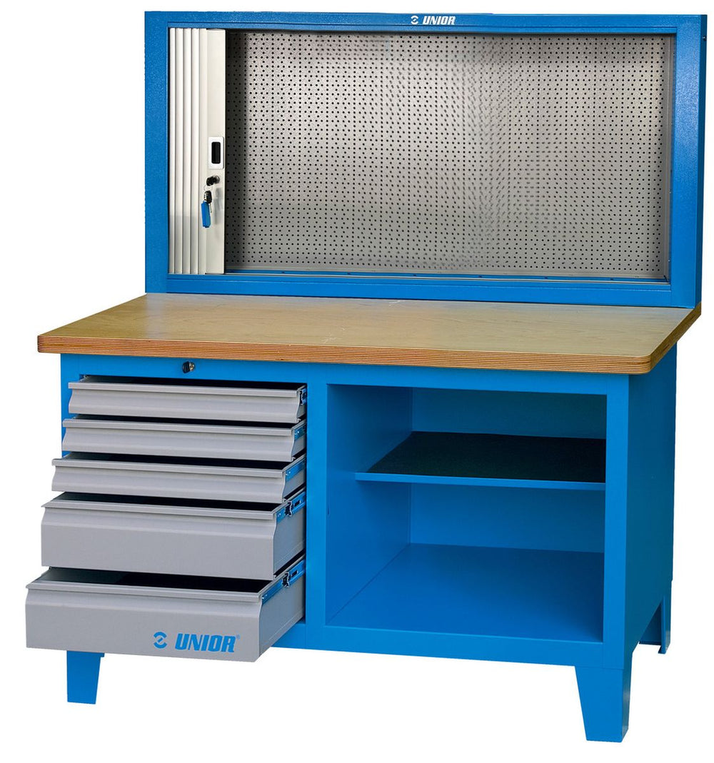 UNIOR Work bench with cabinet with