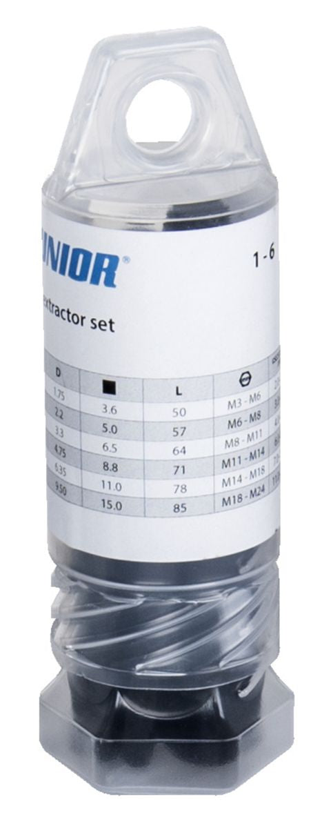 UNIOR Screw extractors set
