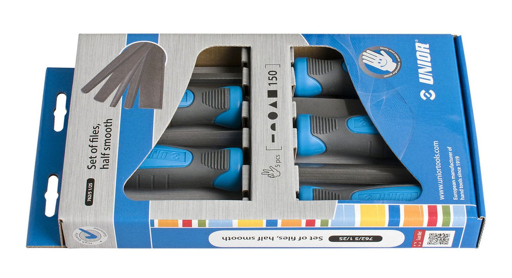 UNIOR Set of files, half smooth in