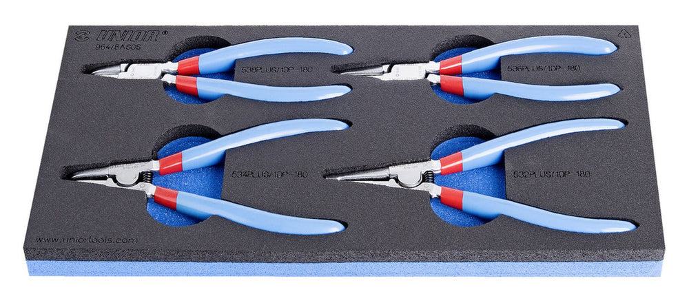 UNIOR Set of lock ring pliers in SOS