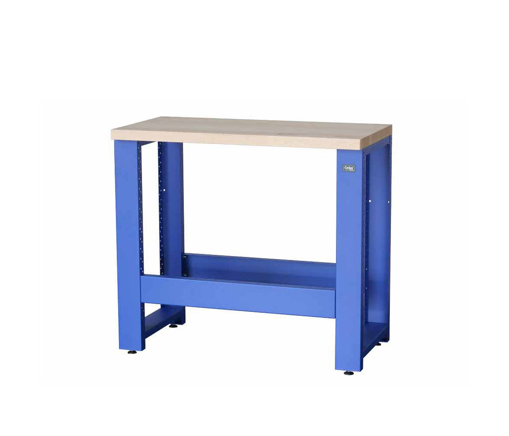 CYCLUS Arbejdsbord NY model (H:89xB:100xD:50cm) Farve: BLÅ stel - vægt: 30 kg - max last 100 kg. Vælge selv indsats (720802-720803-720804-720805)