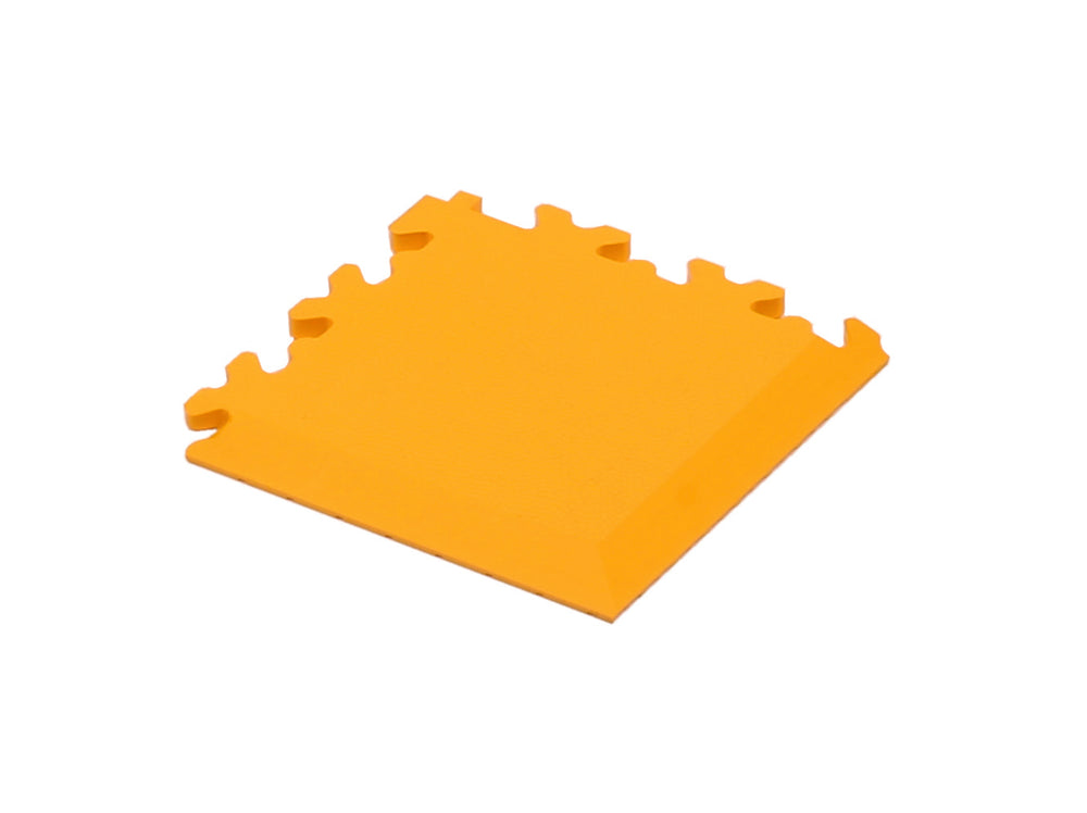 Gulvmåtte hjørnetykke Cyclus PVC gul 13.5x13.5x0.7 cm