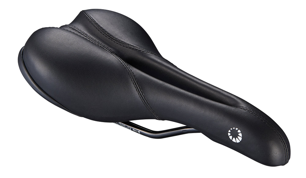 Bike Attitude Road sadel 265x130mm med udskæring sort stel