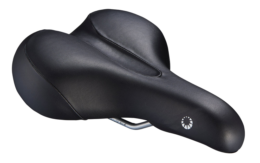 Bike Attitude Comfort sadel 270x200mm satin stel sort