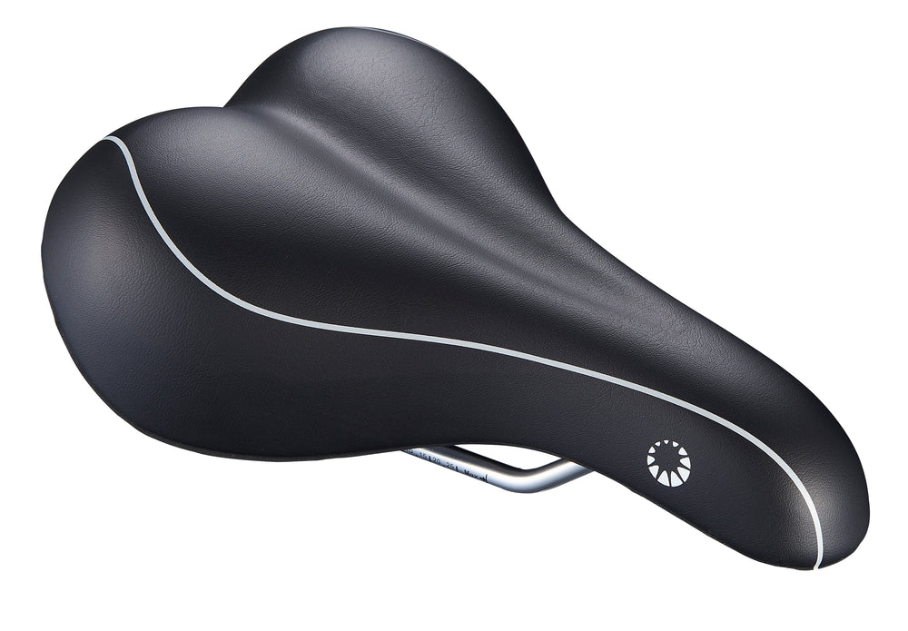 Bike Attitude Sport sadel dame m. gel 254x173mm sort