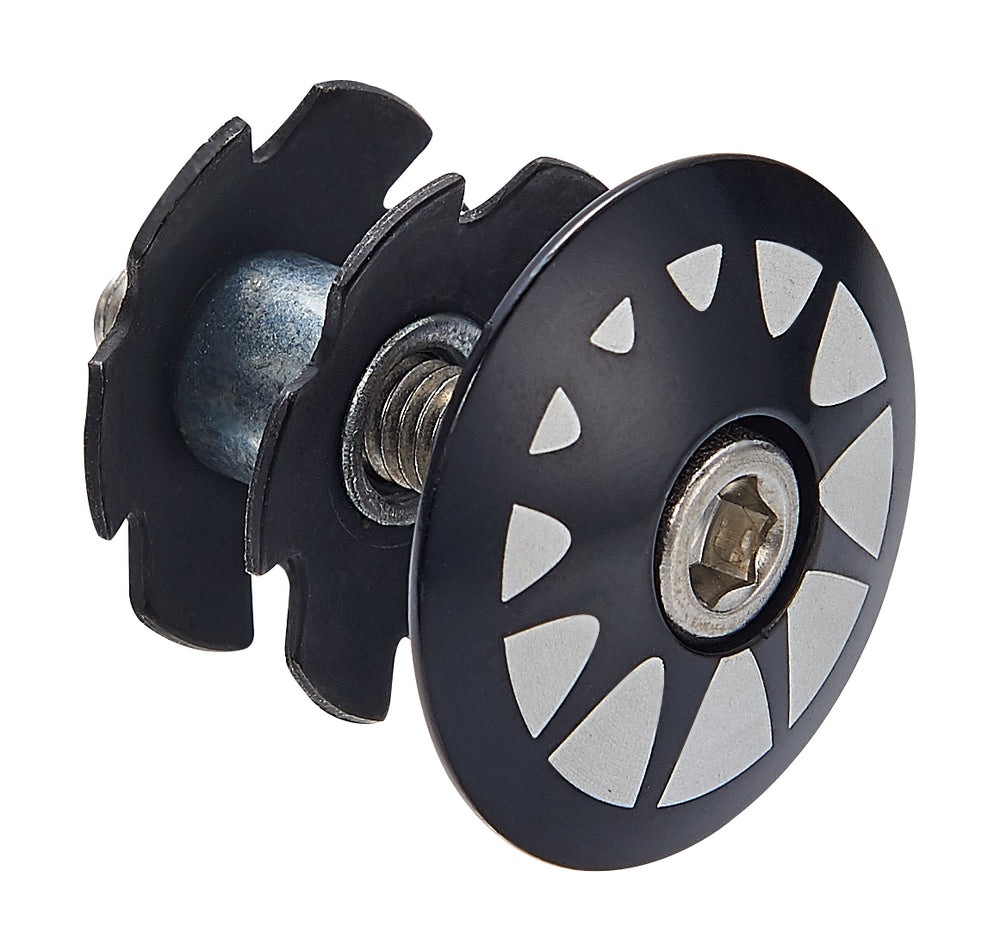 Bike Attitude expander stjerne 1 18in m. cap til aheadset sort