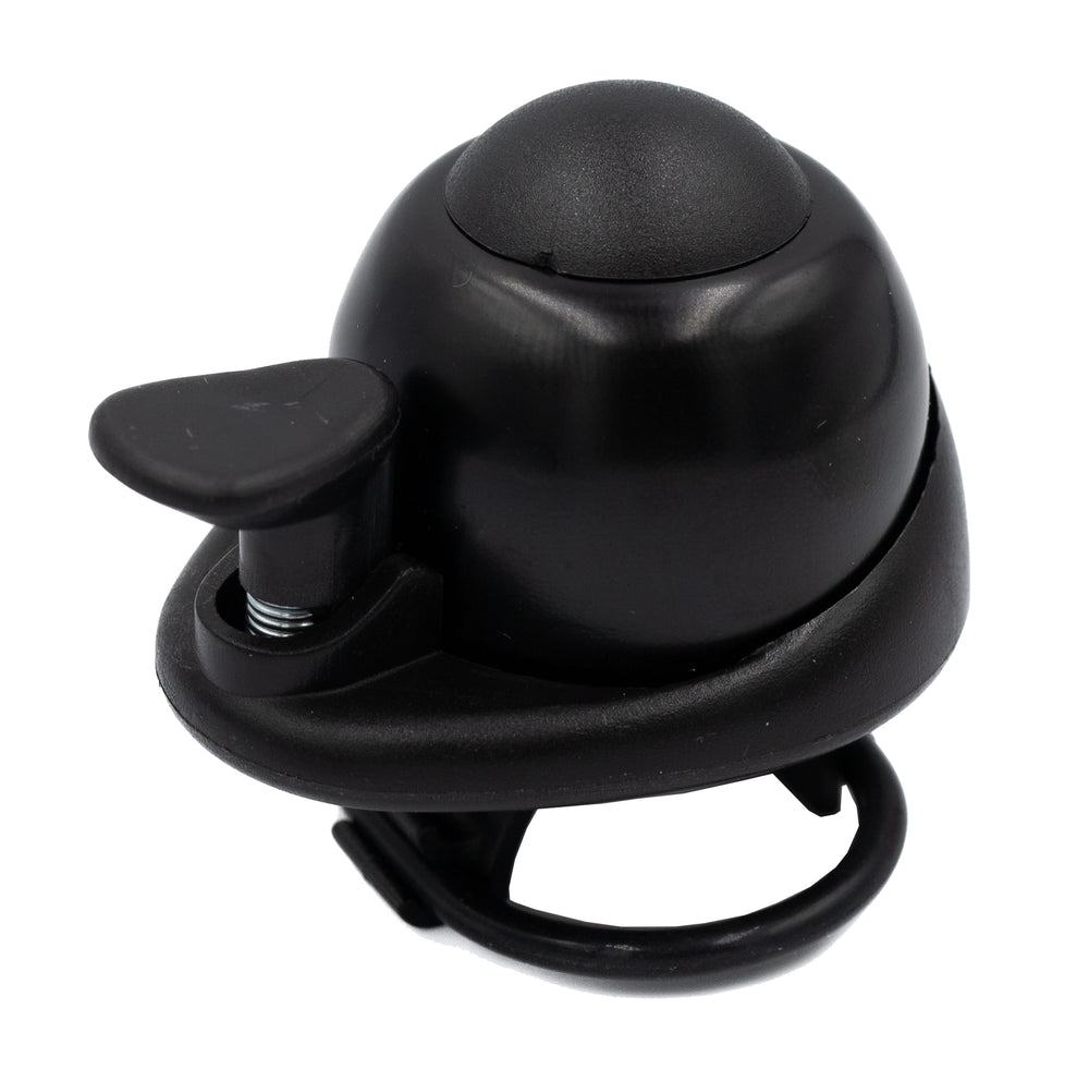 Bike Attitude ringeklokke alu top 34mm m. gummibånd 19,2 - 31,8mm sort - OEM