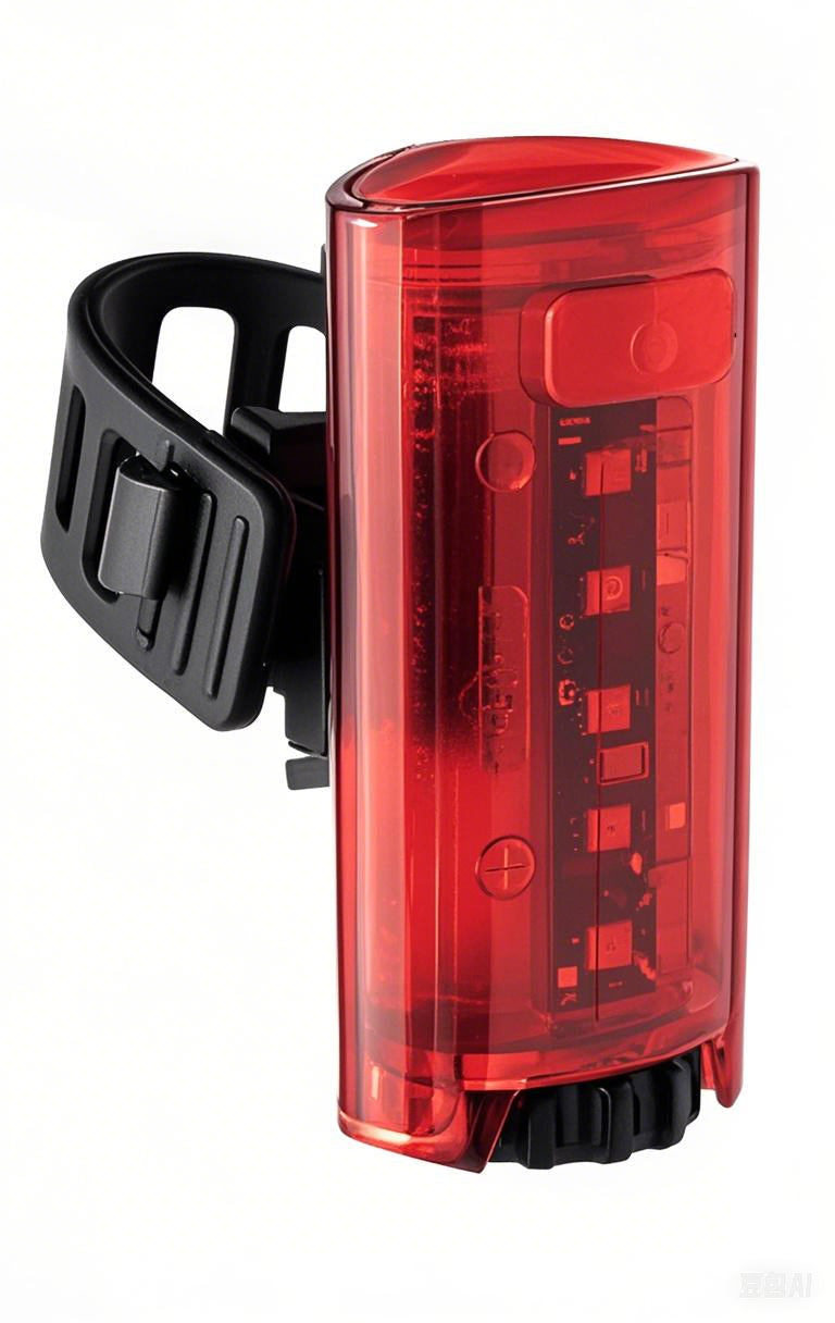 Bike Attitude baglygte 5xLED 10 lumen Ø22,2-31,8mm inkl. 2xAAA
