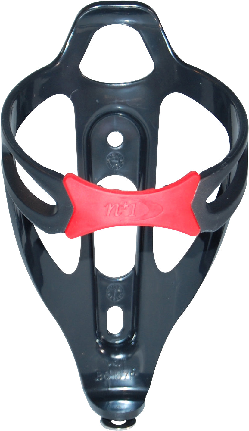 Bike Attitude flaskeholder plast sort m. rød plast cover