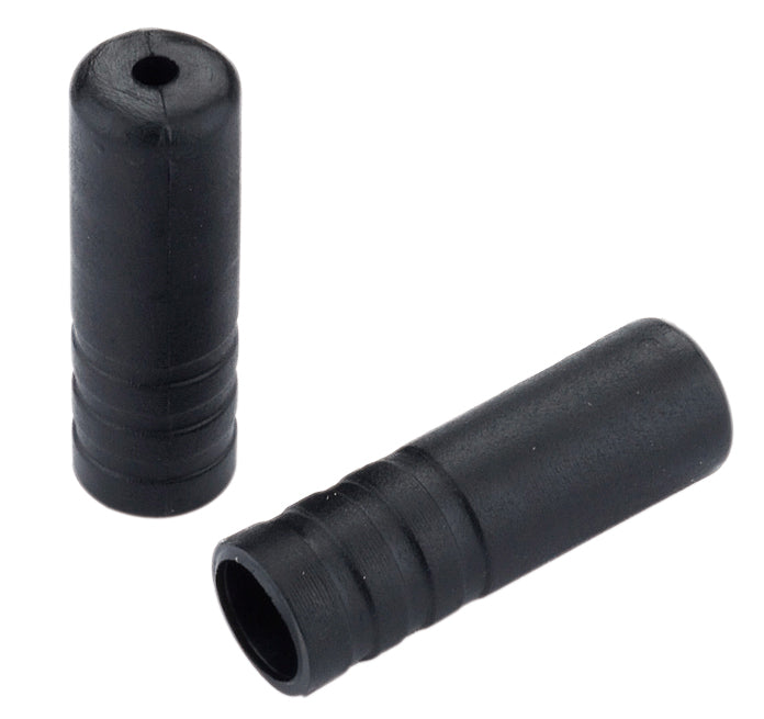 Jagwire yderkabelende (BOT115-4F) plast STI til 4mm sort (100 stk)