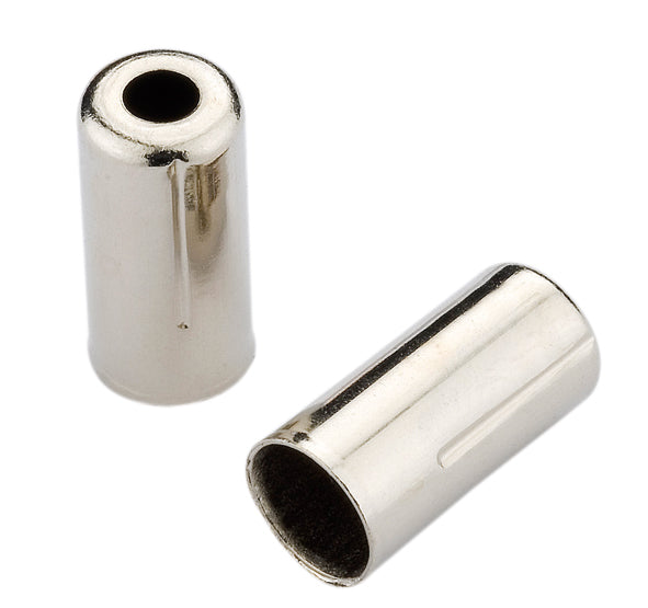 Jagwire yderkabelende (BOT115-2D) 5mm messing chrome (200 stk)