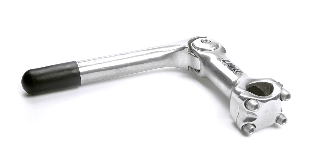 Styrstamme justerbar 110/130mm Sølv Alu 0-60° åben ø22,2mm- styr 25,4mm