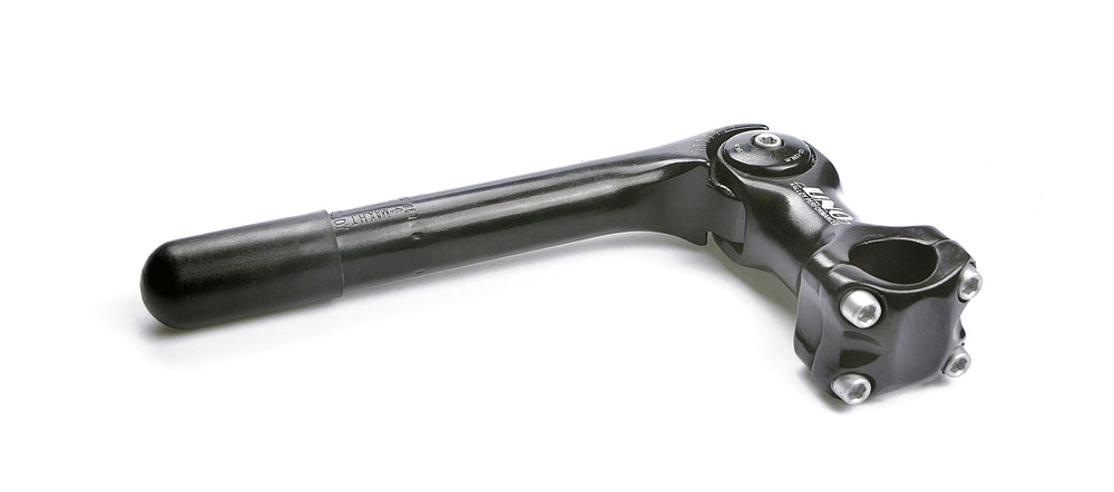 Styrstamme justerbar 90/130mm Sort Alu 0-60° åben ø25,4mm - styr 25,4mm