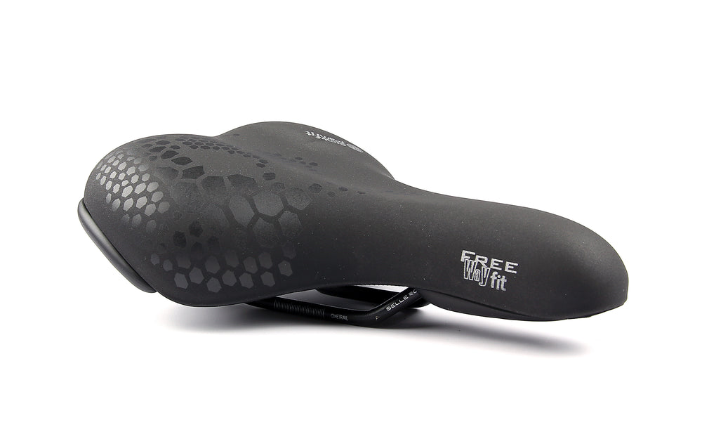 Sadel (unisex) fra Selle Royal model Freeway. 60° kørestilling. Slow Fit Foam.