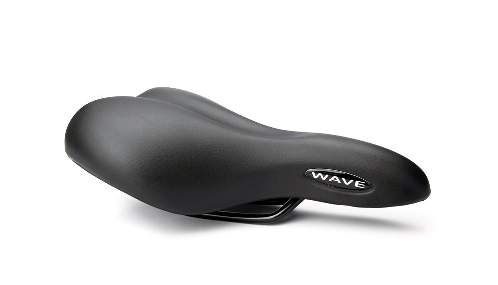 Sadel (unisex) fra Selle Royal model Wave. 60° kørestilling. Royalgel, Foam Matrix, Elastomers & CIS