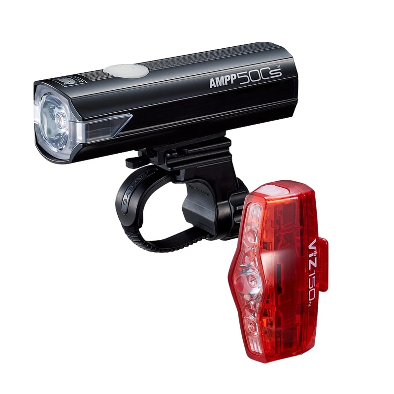 Cateye AMPP500S/ViZ150 lygtesæt USB-C genopladelig 500/150 lumen