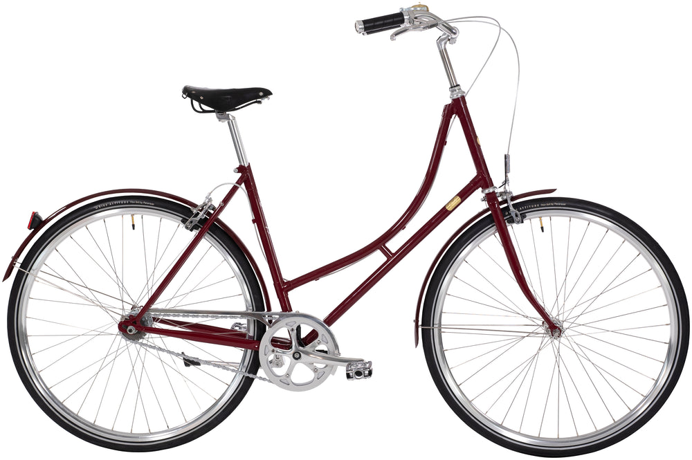 Bike by Gubi Dame 8 Gear Fælgbremse Bordeaux - 2027