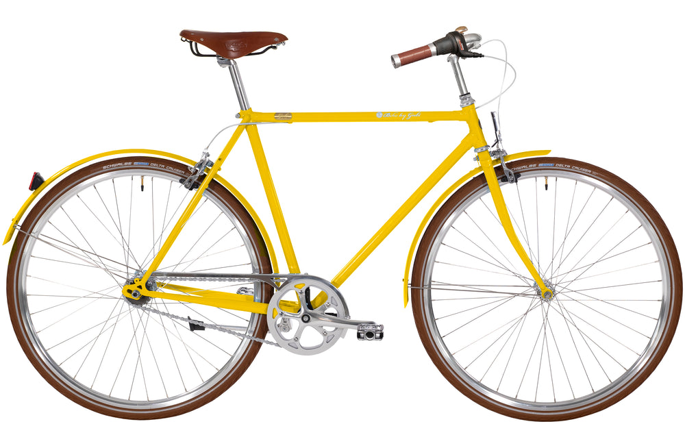 Bike by Gubi Herre 8 Gear Fælgbremse Gul - 2027