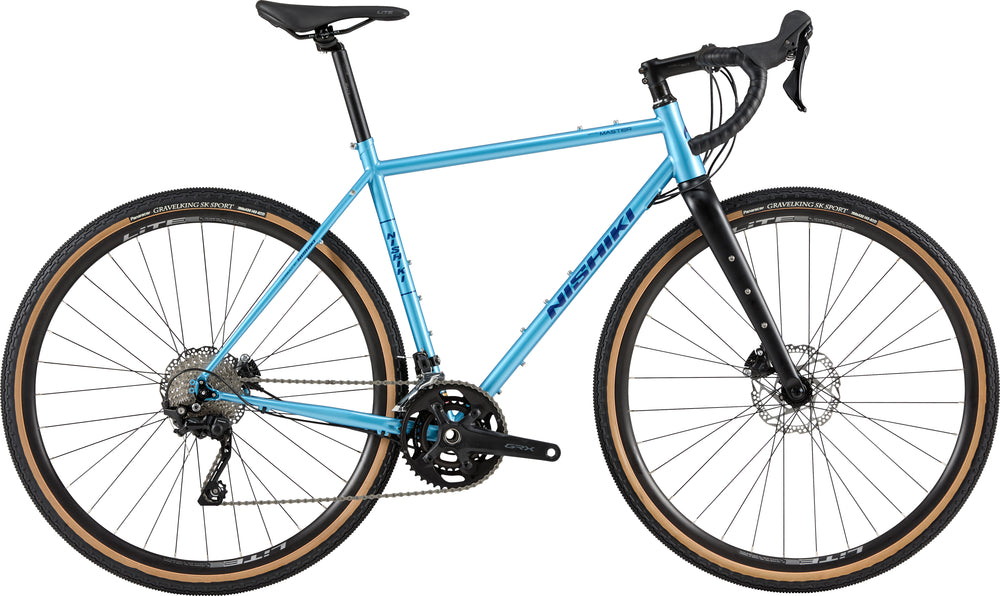Nishiki Gravel Master Herre Blank Lys Blå - 2026