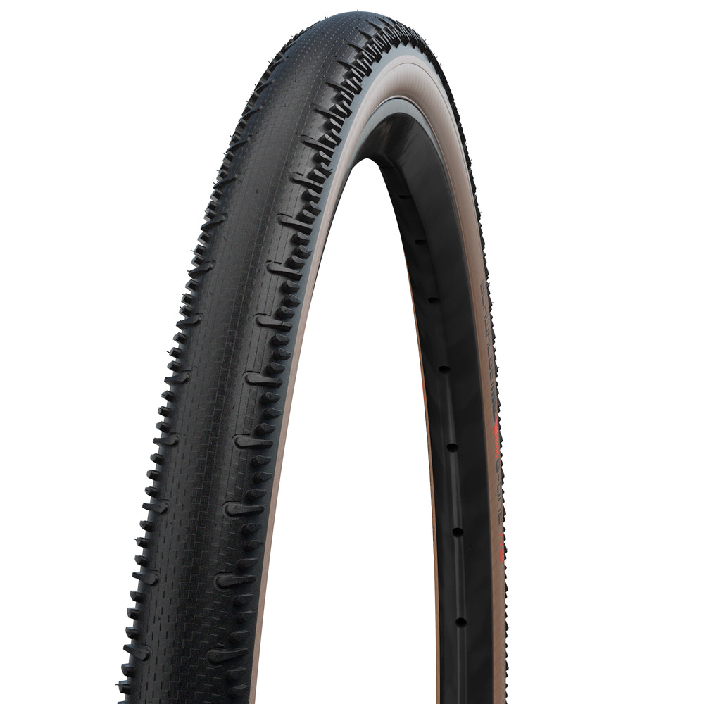 Foldedæk Schwalbe G-ONE RS PRO 700x40 (40-622). Transparent Sidewall, Super Race V-Guard, vægt: 475 g, Tubeless easy (TLE).