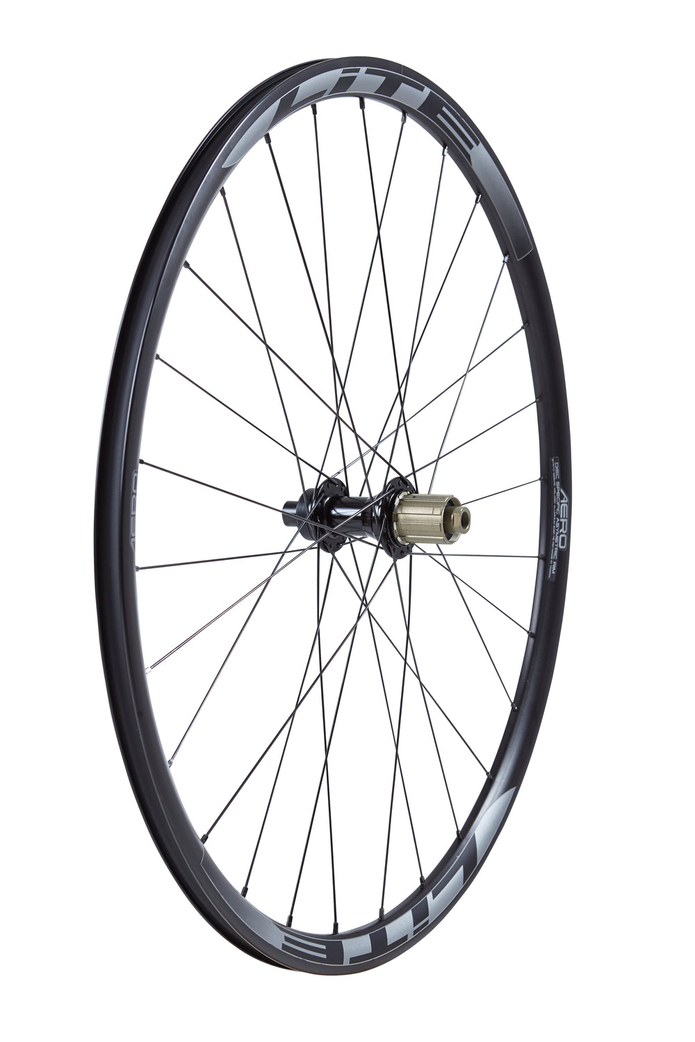LiTE Aero baghjul road HG 8-12sp Shimano center lock 12x142mm u. thru-axle sort