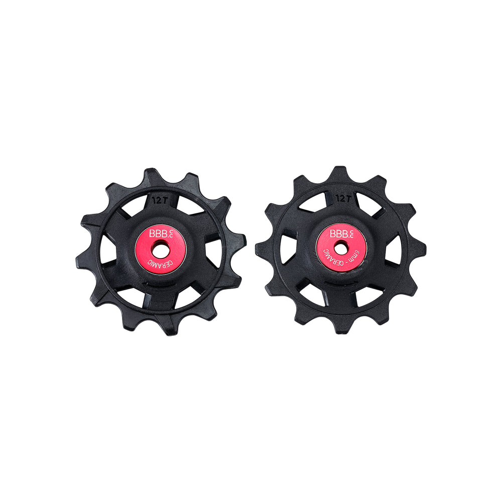 Kædeførerhjul BBB RollerBoys Ceramic (sort) 12T+12T. Passer b.la. til SRAM XPLR og mange andre 12-speed gearsystemer. BDP-20X