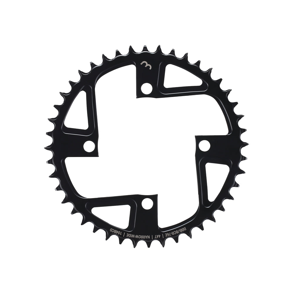 Klinge BBB E-bikeGear NarrowWide (sort). 44T Ø104 hærdet stål,1-12 speed BCR-76E