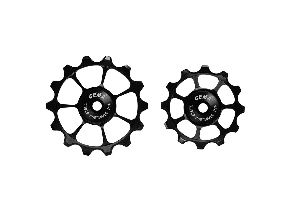 Kædeførerhjul Cema Aluminium 12 Speed Sort 12/14 T, SRAM MTB RF stål lejer 12 Speed