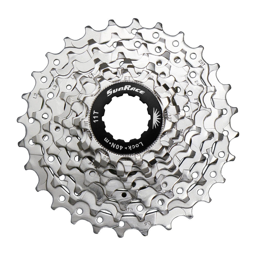 SunRace kassette road 9sp 11-28T silver
