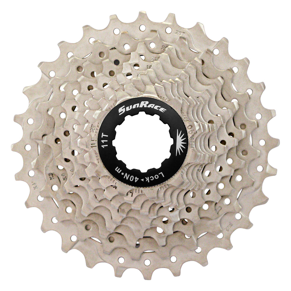 SunRace kassette road 10sp 11-28T alu spider metallic