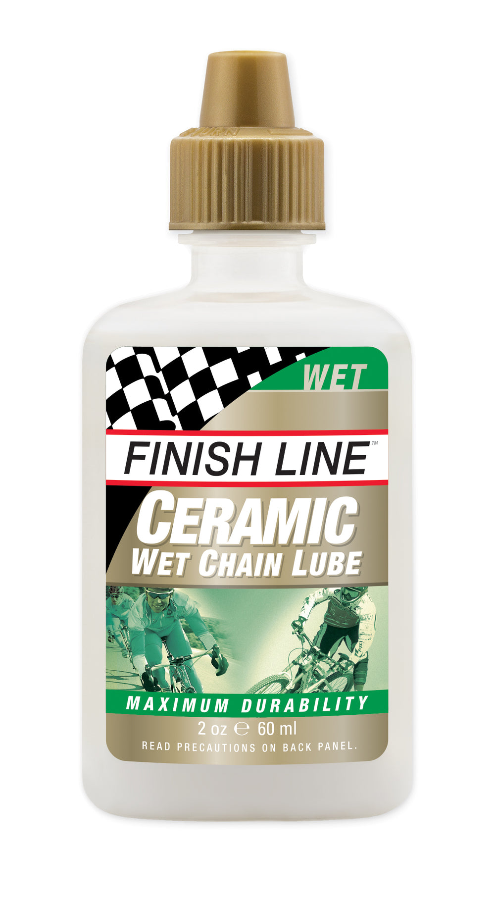 Finish Line Ceramic Wet Lube olie 60ml (2oz) flaske
