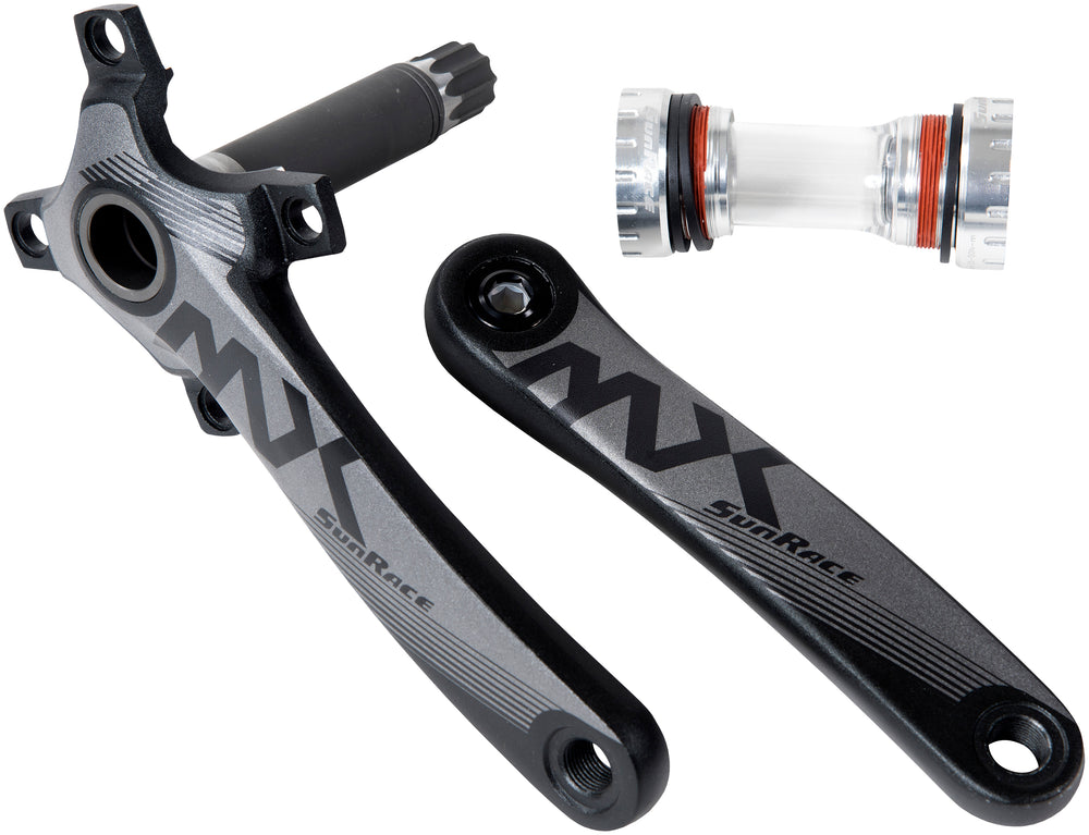 SunRace kranksæt MTB 11sp u/klinge inkl. BBM97 krankboks aksel Ø24/22mm sort