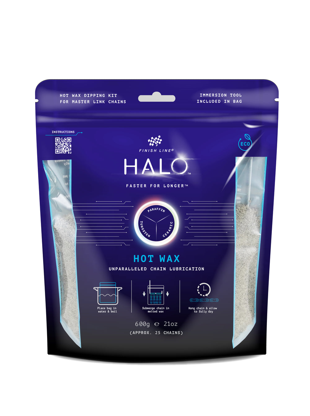 Finish Line HALO Hot Wax granulat 600g pose