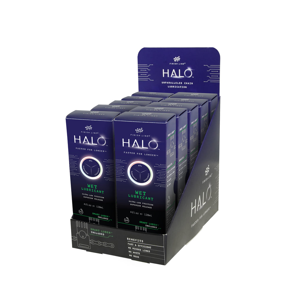 Finish Line HALO Wet olie +Smart Luber 120ml (4oz) display 10stk