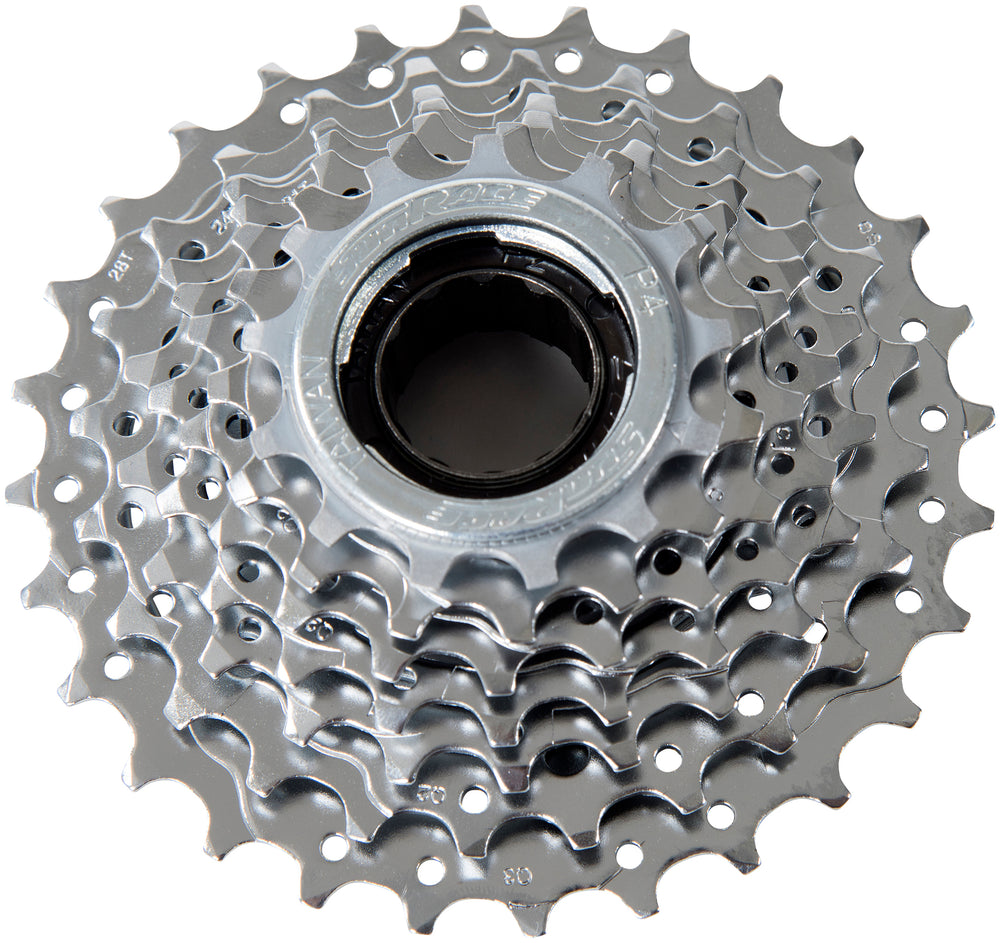 SunRace skruekrans 7sp 13-28T sølv
