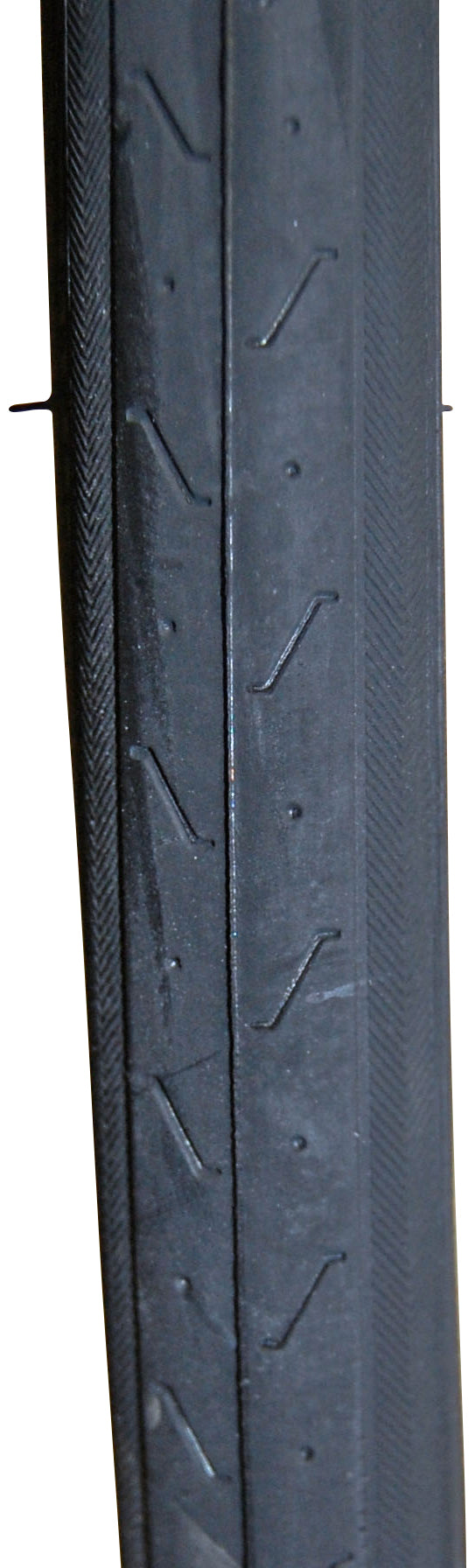 Dæk Bike Attitude 700 x 23 mm i sort med Flatfighter EPS teknologi, designet til at forbedre ydeevne og sikkerhed på cykelture.