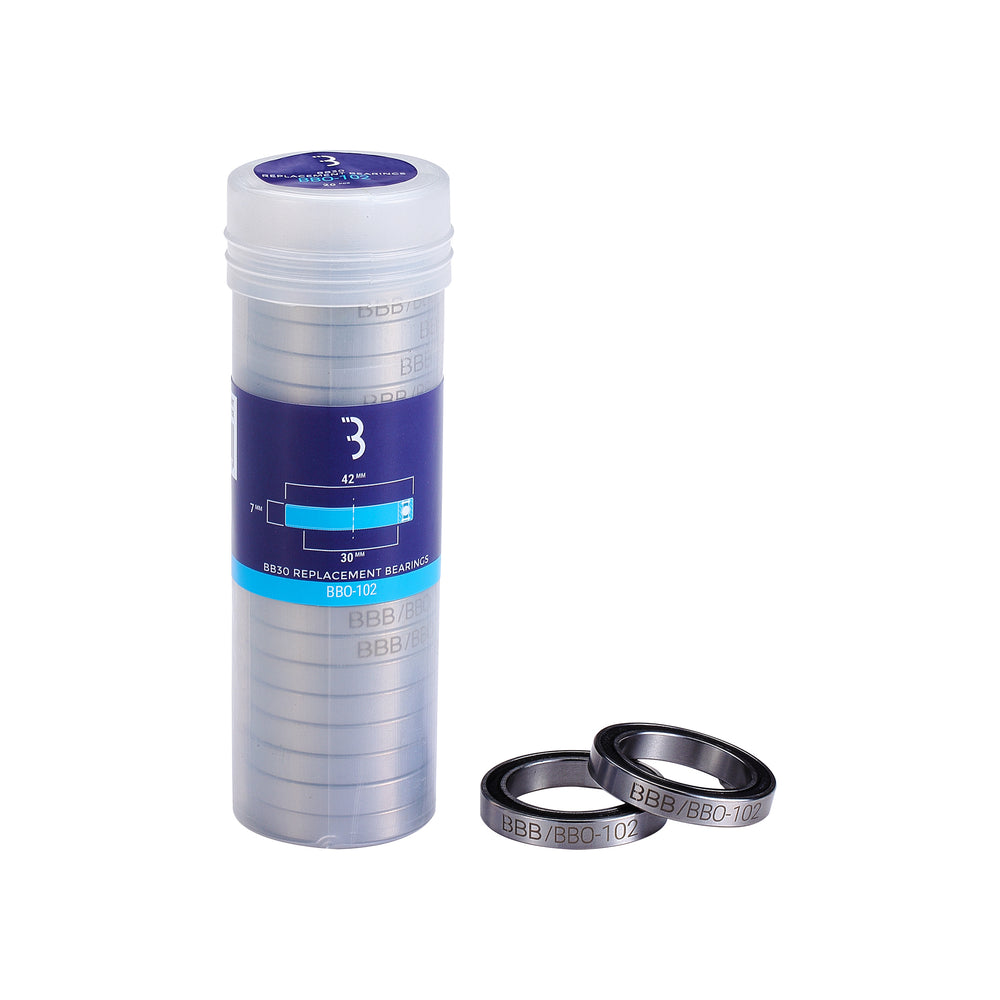 Kugleringssæt (2 stk.) BBB værksted luk. CrMo leje BB30 Ø42 x 7,0 mm BBO-102 MR190 6806-2RS