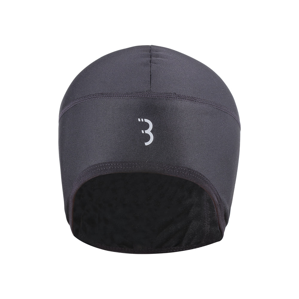 Hjelmhue BBB Thermal Cap (sort). Lavet af Thermo stof. Lille åbning til hestehale & flade sømme for ekstra komfort. One-Size