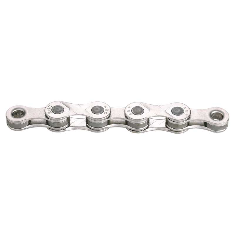 KMC Chain e9 Silver, For e-Bikes with Silver, For e-Bikes with mid-motors, highest reliability, high torsional rigidity, maximum durabili