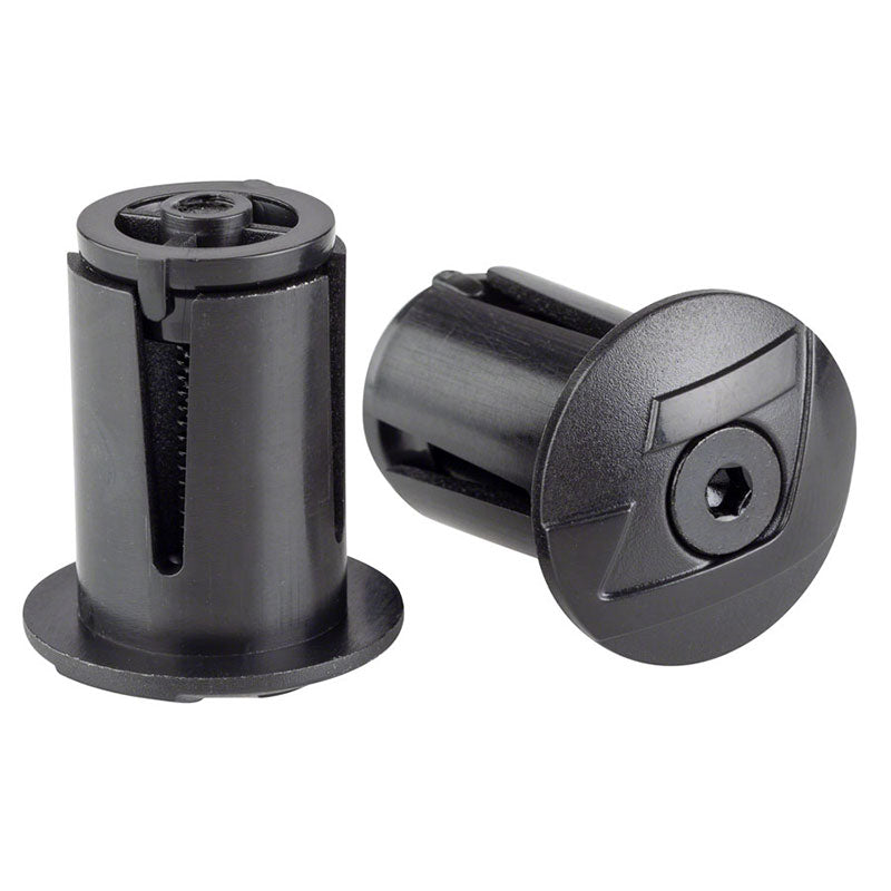 Jagwire (BRA001) styrprop locking bar end plug sort sæt á 2 stk