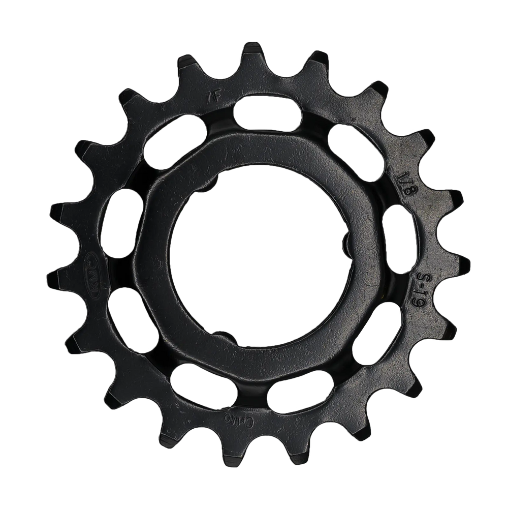 KMC Sprocket Sprocket R For: Shimano 19T Chromoly Black 1/8"