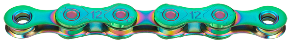 KMC Chain X12 Aurora Green WAXED 12 Aurora Green WAXED