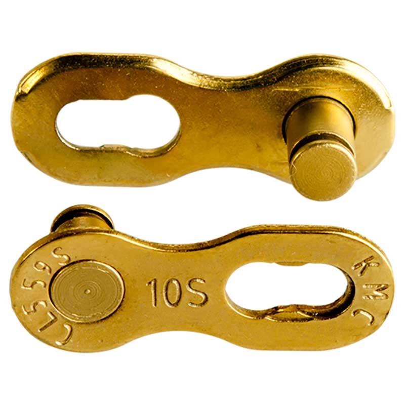 Samleled fra KMC Missing Link 10 speed (guld) str. 1/2" X 11/128 til X10L og X10SL. 2 stk. Non re-usable