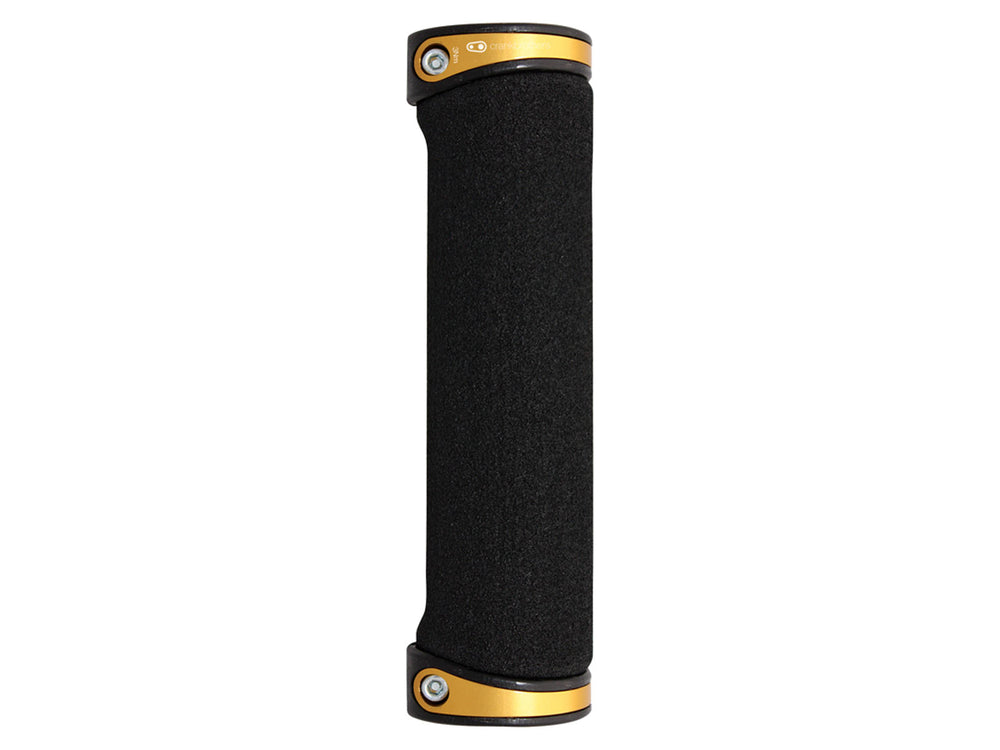 Cobalt grips fra Crankbrothers i sort med ergonomisk design, der giver optimalt greb og komfort til cykelturen.