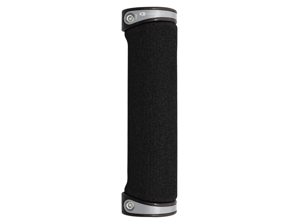 Cobalt grips fra Crankbrothers i sort, designet til at give et sikkert og komfortabelt greb på cyklen.