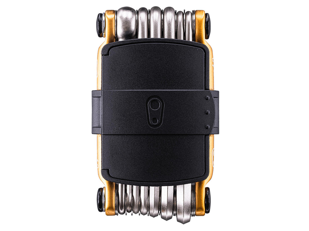 Billede af Crankbrothers M13 multi-tool, der viser det kompakte design med flere funktioner, ideel til cyklister.